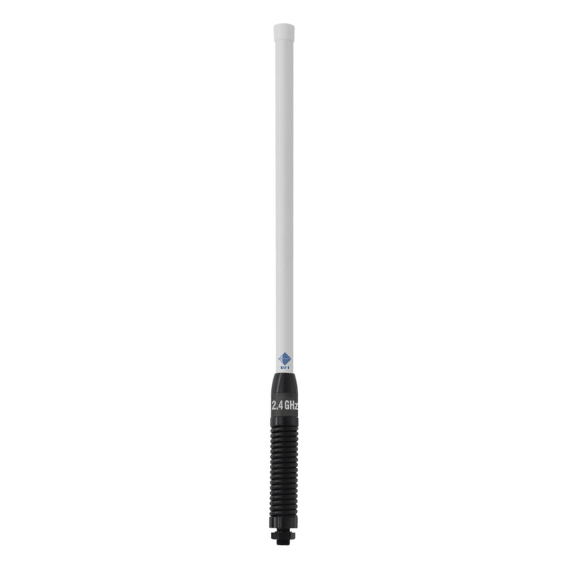 RFI CDM2406 2.4GHz 6dBi WiFi Vehicle Antenna – White Radome/Black Spring