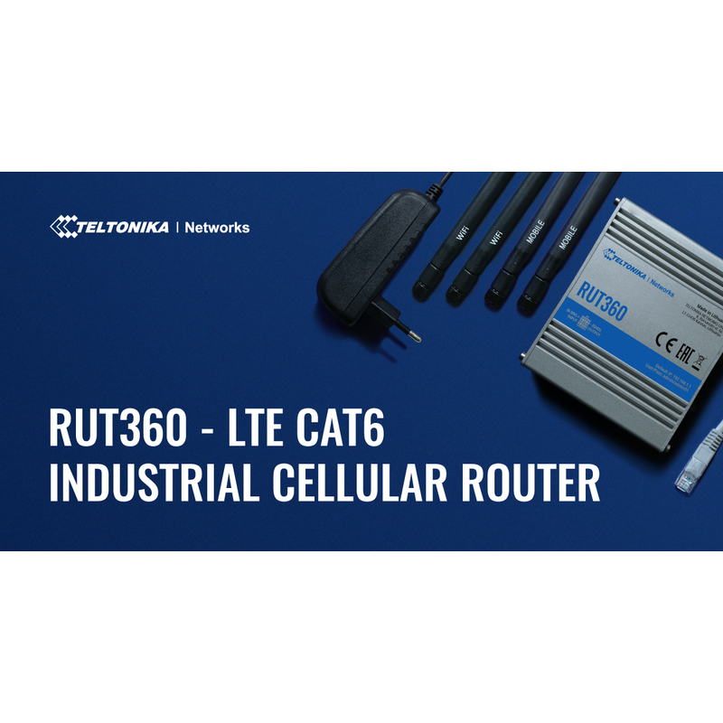 Teltonika RUT360 Industrial 4G LTE WiFi Router