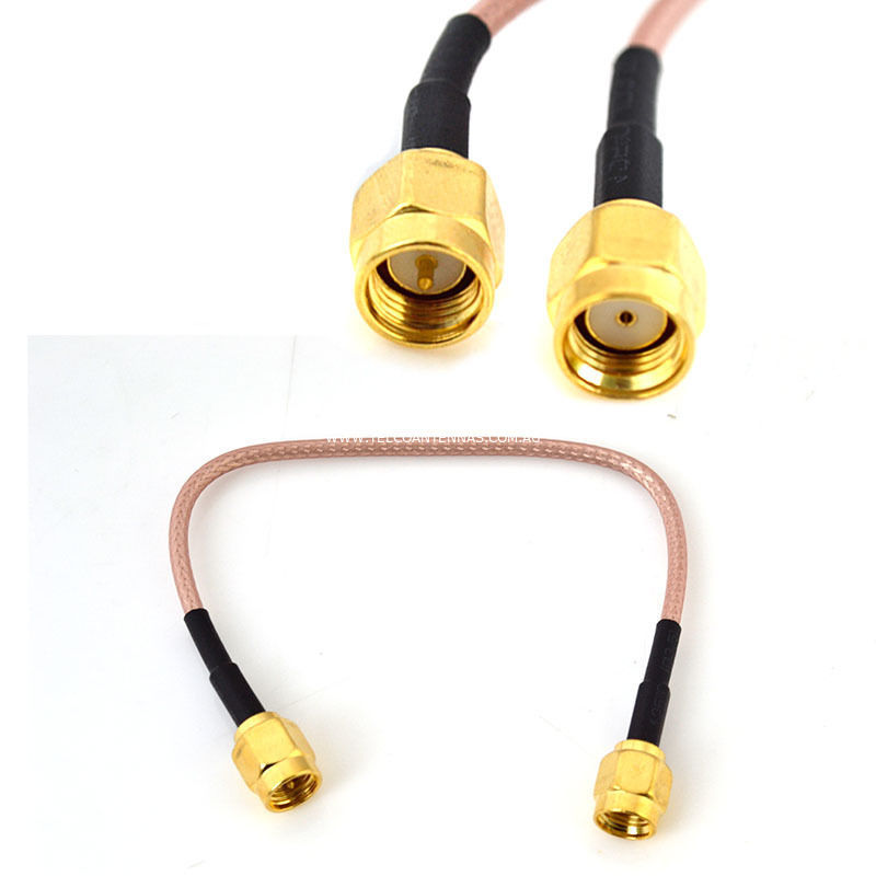Absoluto Señora limpiar RP-SMA Male to SMA Male Patch Lead - 15cm Cable