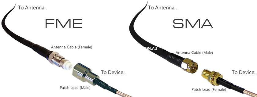 FME patch lead vs SMA patch cable