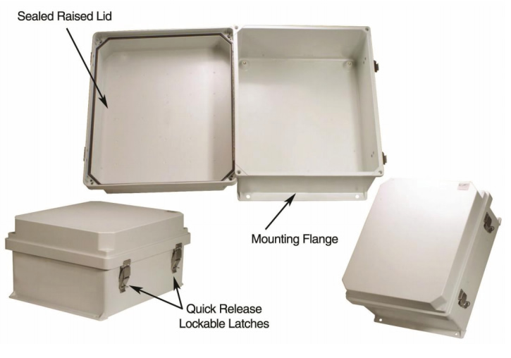 IP66 rated equipment cabinet wireless NEMA enclosure