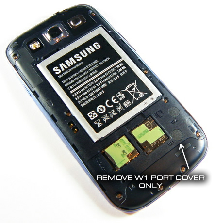 samsung galaxy s3 external antenna port location