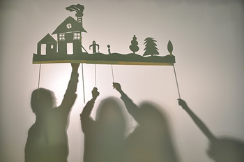 Visualise a cell tower as a powerful spotlight log normal shadow fading