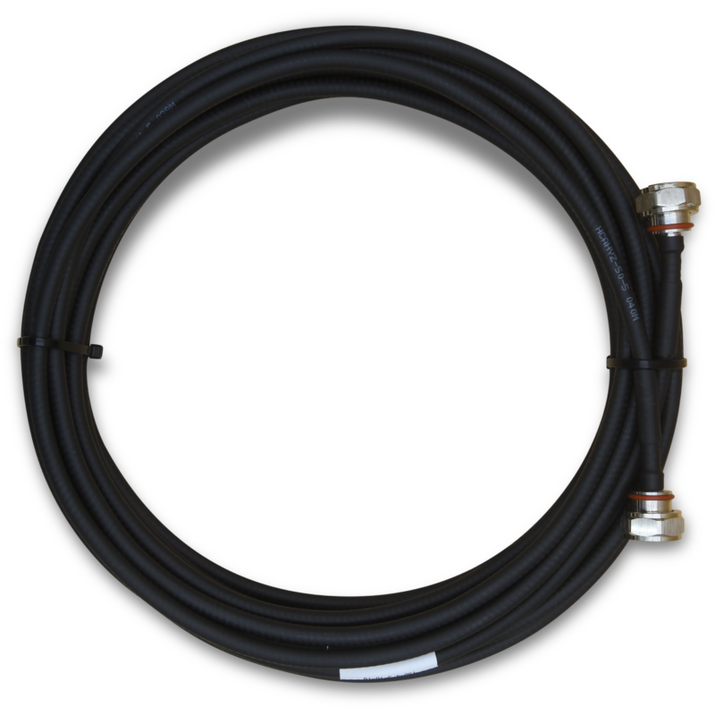 TEL150 1/4" Corrugated Coaxial Cable Assembly - 1.5m - 4.3-10 Male to 4.3-10 Male