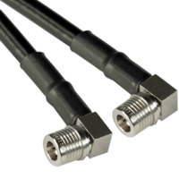 LCU195 1.5m Coaxial Cable - QMA Male to QMA Male Right Angle