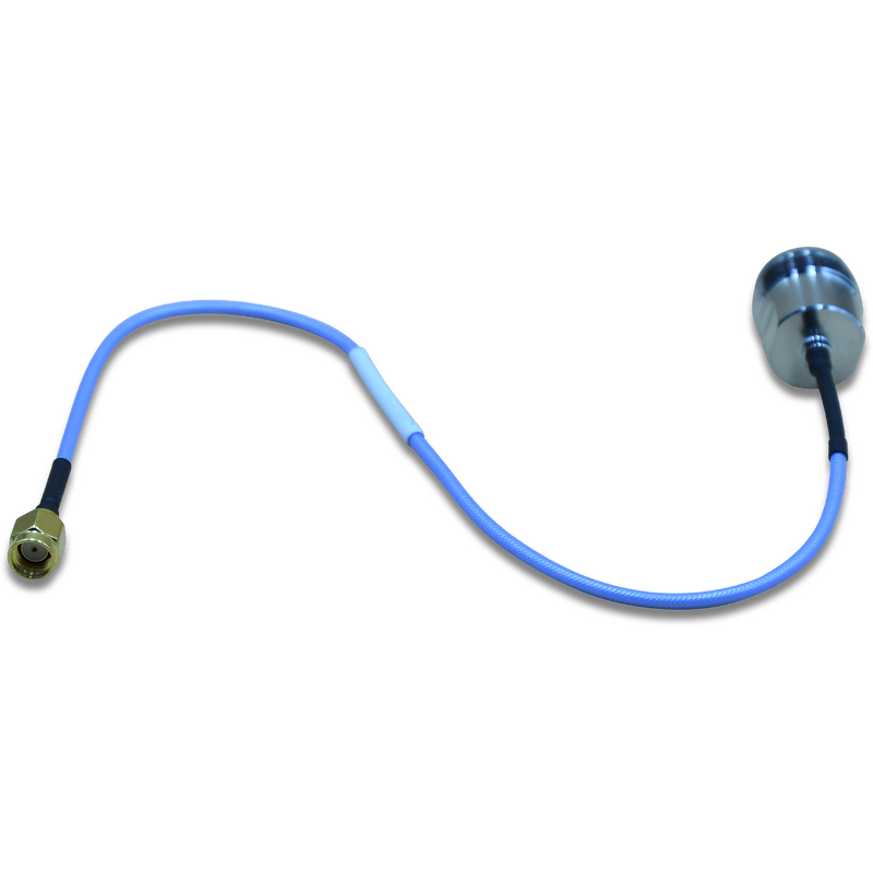4.3-10 Female to Reverse Polarity SMA Male RG405 Semi-Flex Patch Lead - 30cm