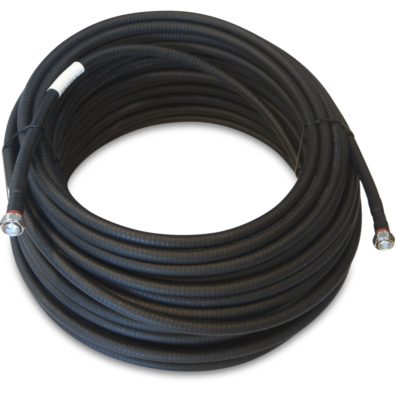 40m TEL450 1/2" Corrugated Coaxial Cable Assembly - 4.3-10 Male to 4.3-10 Male