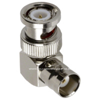 BNC Female to BNC Male Right Angle Adaptor