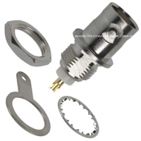 BNC Female Hex Bulkhead Panel Mount - Front Side Nut