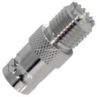 BNC Female to Mini-UHF Female Adaptor