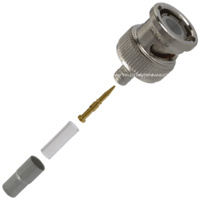 BNC Male Crimp Connector - RG174/RG316/LMR100
