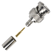 BNC Male Crimp Connector - RG58/LMR195/Belden 9907