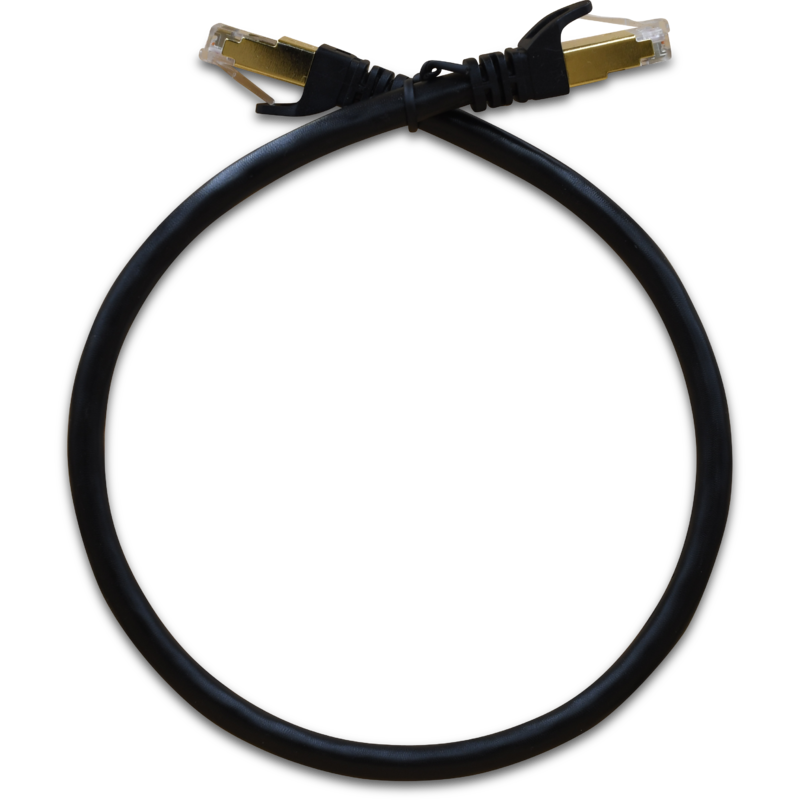 WildCat Cat6 Outdoor UV F/UTP 0.5m Ethernet Cable - ESD Shielded RJ45