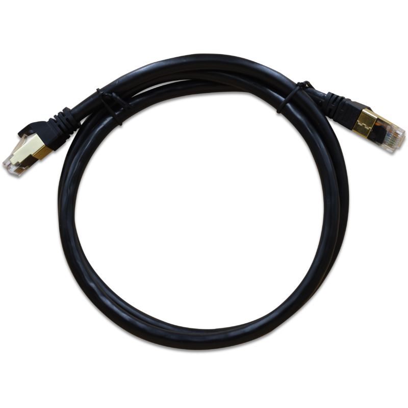 WildCat Cat6 Outdoor UV F/UTP 1m Ethernet Cable - ESD Shielded RJ45