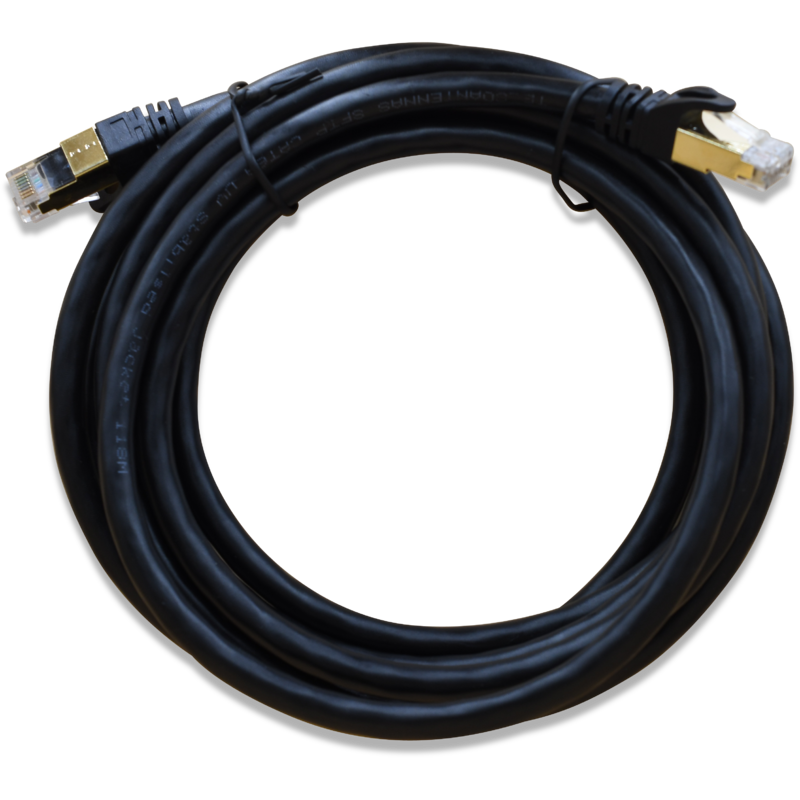 WildCat Cat6 Outdoor UV F/UTP 3m Ethernet Cable - ESD Shielded RJ45
