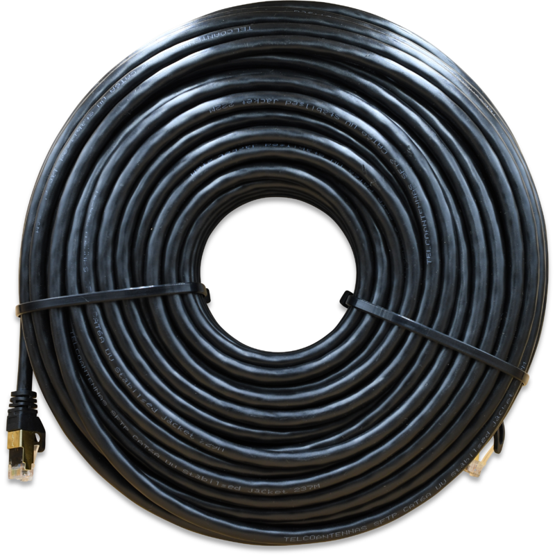 WildCat Cat6 Outdoor UV F/UTP 40m Ethernet Cable - ESD Shielded RJ45