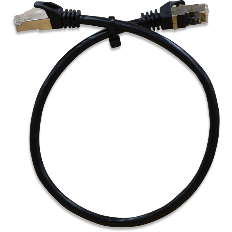 WildCat Cat6a Outdoor UV SF/TP 0.5m Ethernet Cable - ESD Shielded RJ45