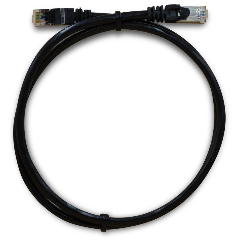 WildCat Cat6a Outdoor UV SF/TP 1m Ethernet Cable - ESD Shielded RJ45
