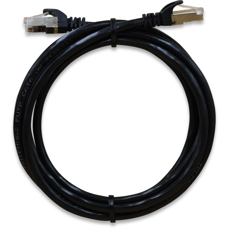 WildCat Cat6a Outdoor UV SF/TP 2m Ethernet Cable - ESD Shielded RJ45