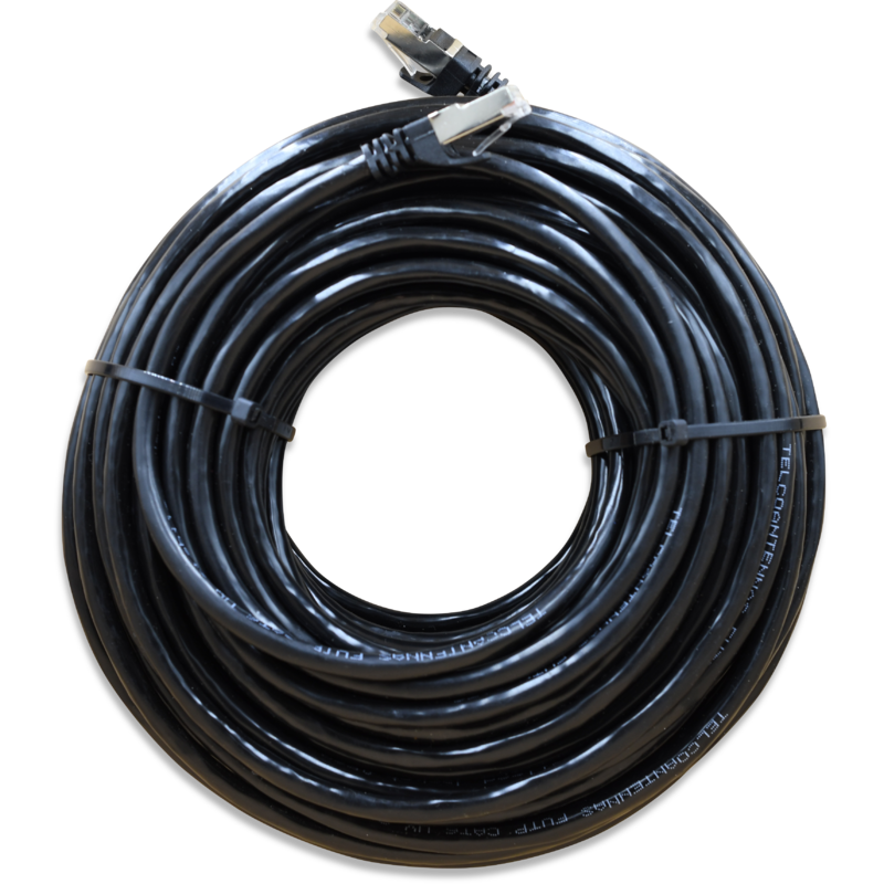 WildCat Cat6a Outdoor UV SF/TP 25m Ethernet Cable - ESD Shielded RJ45
