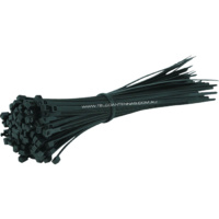 Cable Management Ties - Black Nylon - Bag of 100