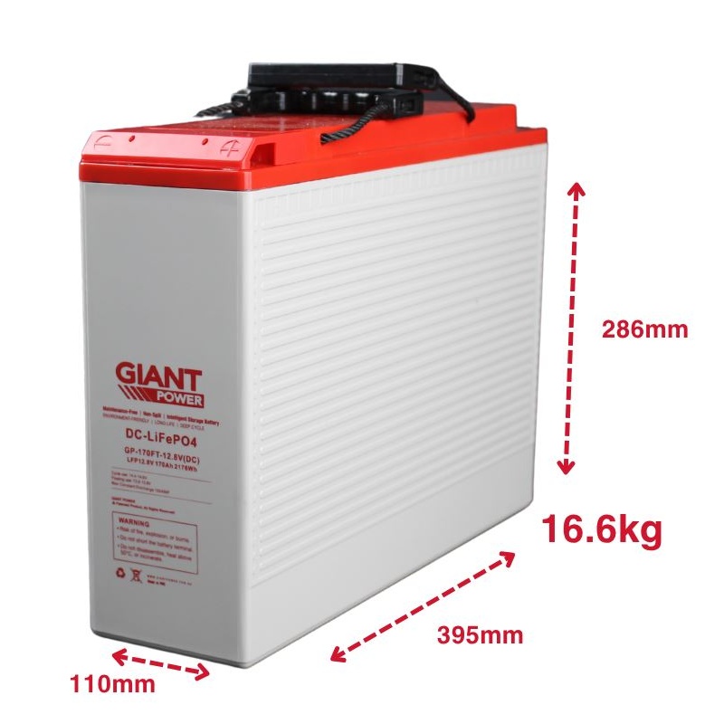 Giant Power 12V 170AH Slimline Lithium Battery
