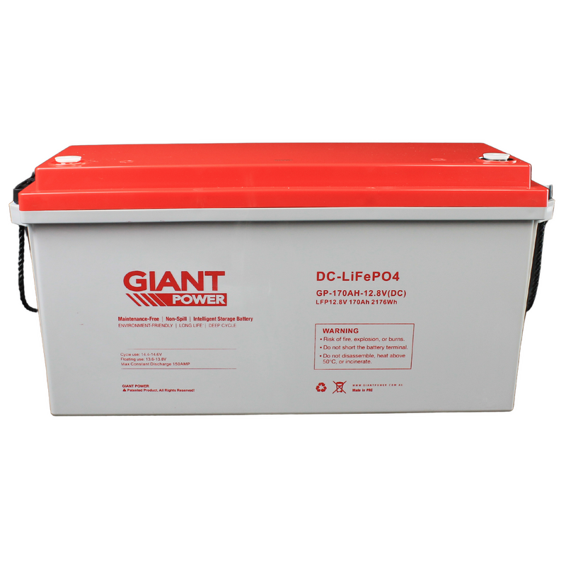 Giant 170aH 12V Lithium LifePO4 Deep Cycle Battery