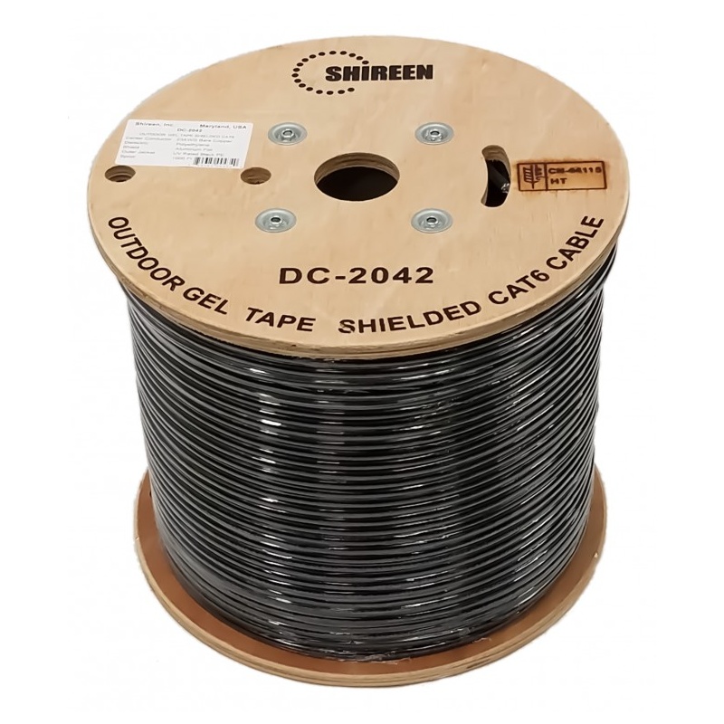 Shireen Outdoor CAT6 Shielded with Dry Gel Tape FTP Cable Reel 305m