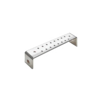 Optus Earth Bar 300mm Nominal, Two Hole, Bent Both Ends, Tinned