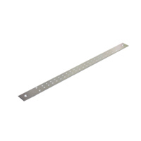 Optus Earth Bar 600mm Nominal, Two Hole, Straight, Tinned