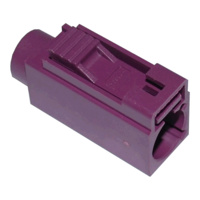 FAKRA SMB Jack: D-Code, Claret Violet (RAL 4004)