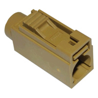 FAKRA SMB Jack: K-Code, Curry (RAL 1027)