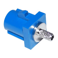FAKRA SMB Plug: C-Code, Signal Blue (RAL 5005)