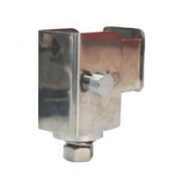 Folding Bull Bar Bracket for Bull bar Antennas  - Polished Stainless Steel