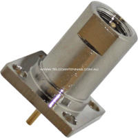 FME Male Panel Mount - Square Flange