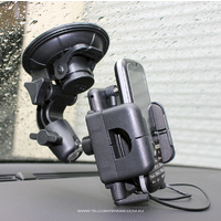 Generic Suction Mount Phone Cradle -  Holds Phone with Patch Lead