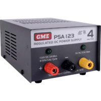 GME PSA123 4 Amp, Regulated DC Power Supply 240V-13.8V