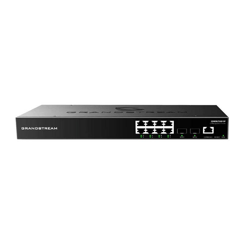 Grandstream Layer 2+ 8 Port Gigabit PoE Managed Network Switch 