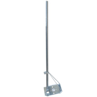 Light Galvanised Tin Roof Mount 25mm - 1.2m