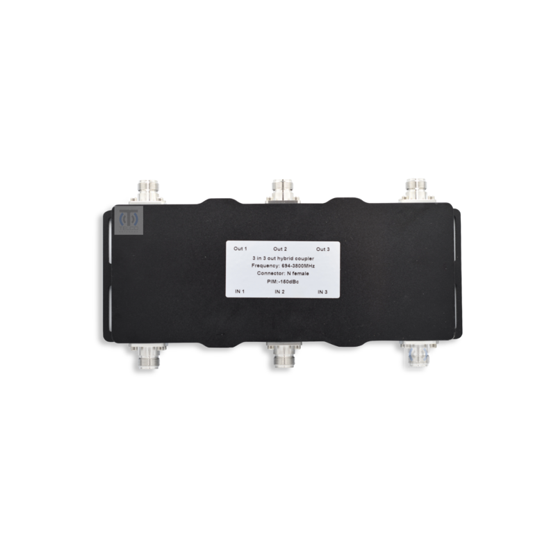 Telco Hybrid Coupler - N Female - 3x3 Ports - 694-3800MHz