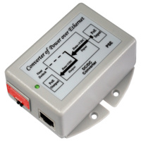 48VDC to 24VDC PoE- Power over Ethernet Injector - 802.3af - DC-DC
