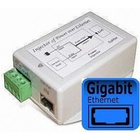 12VDC to 48VDC PoE - Gigabit Passive Power over Ethernet Injector