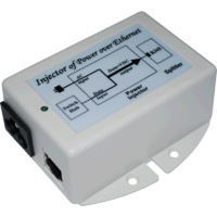  240VAC to 24VDC PoE - Gigabit Passive PoE Injector & Surge Protector