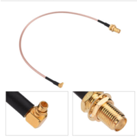 MMCX Right Angle to SMA Female Patch Lead - 15cm Cable