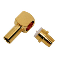 MS-705 Male Right Angle Crimp Connector - RG174/RG316/LMR100