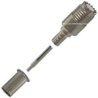 Mini-UHF Female Crimp Connector - RG174/RG316/LMR100