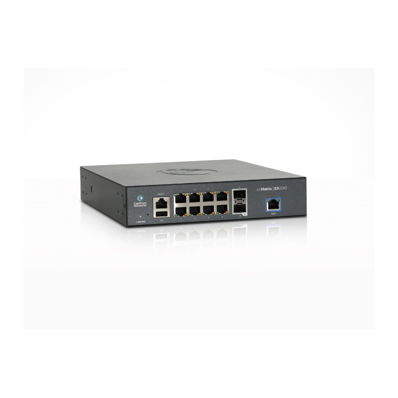 Cambium Networks Intelligent Ethernet PoE+ Switch, 8 1Gbps and 2 1Gbps SFP Fiber Ports