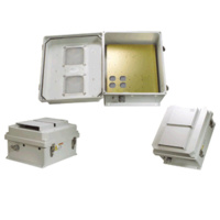 Weatherproof Enclosure with Vent & Mount Plate - 350x300x175mm