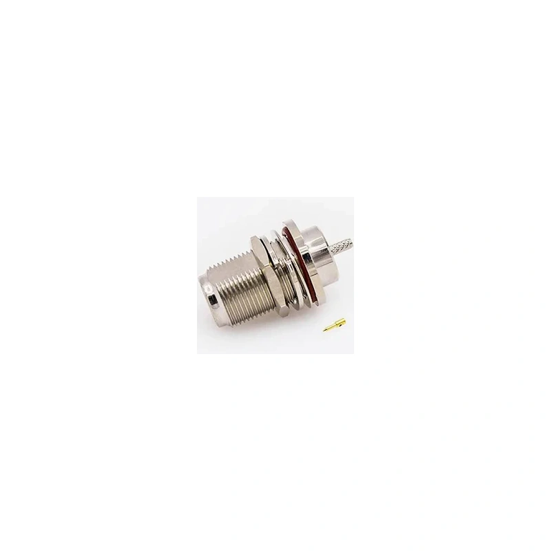N Female Bulkhead Crimp Connector - RG174/RG316/LMR100