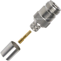 N Female Crimp Connector - LMR400/RG8